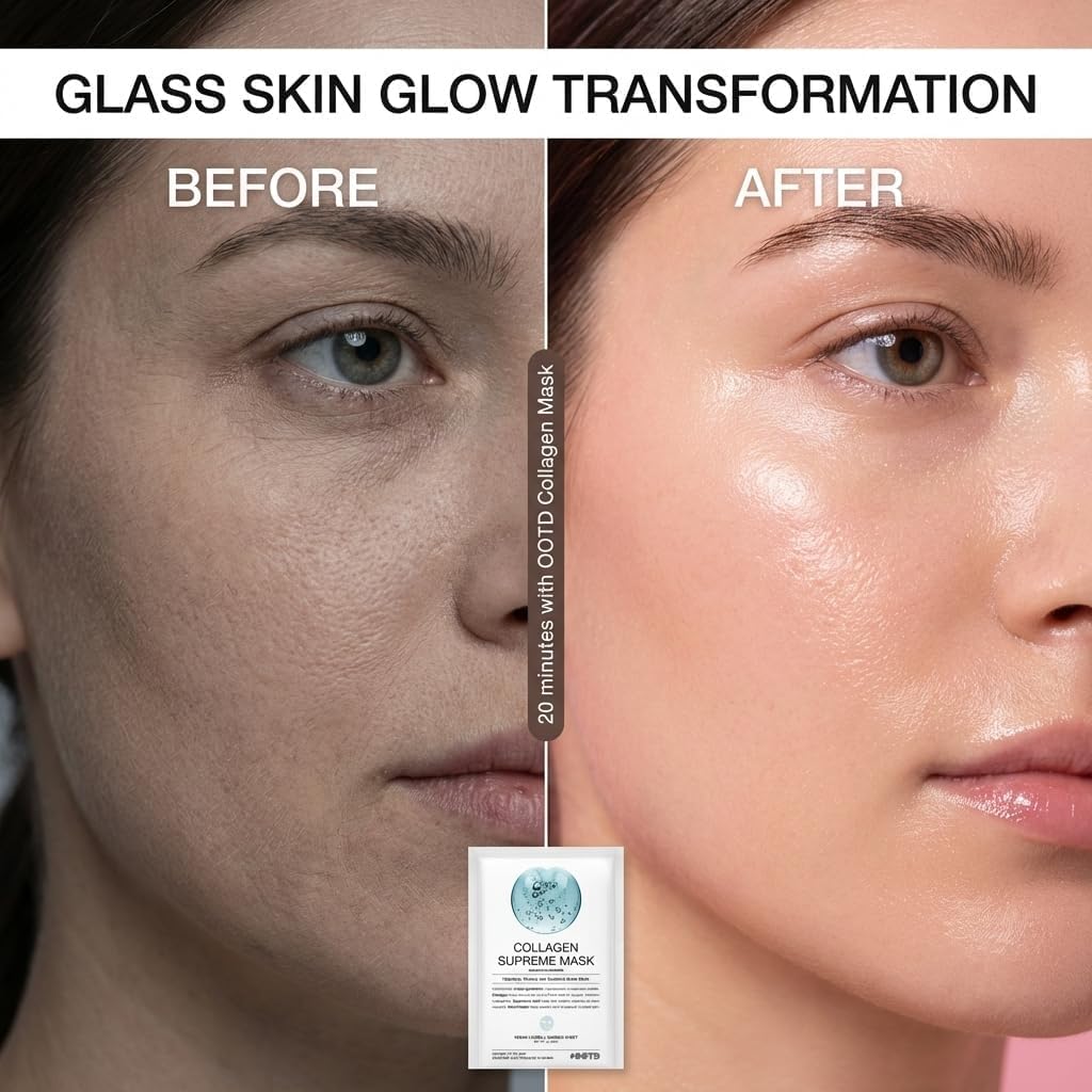 Collagen Hydrating Vegan Face Sheet Masks