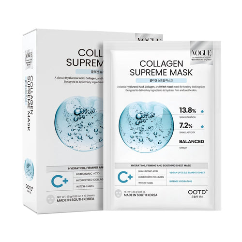 Collagen Hydrating Vegan Face Sheet Masks