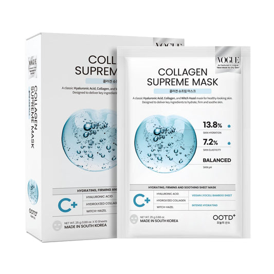 Collagen Hydrating Vegan Face Sheet Masks